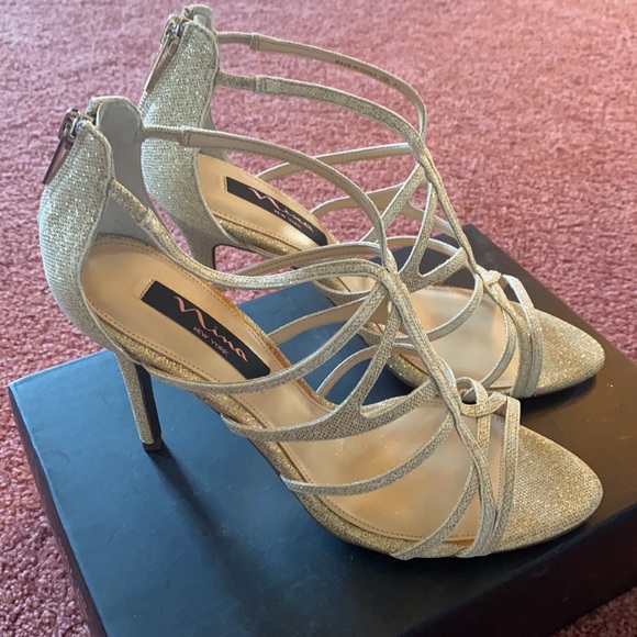 Nina Marisol Gladiator Heels Champagne Bliss - Picture 4 of 7